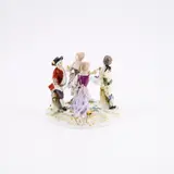 Gruppe Kinderreigen by Meissen, 20. Jh, Porzellan, farbig staffiert, gold dekoriert, sold May 2025