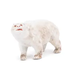 Polarbär by Meissen, Um 1745, Farbig staffiert, sold Nov 2024
