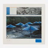 Christo, Blue Umbrellas, Joint Project for Japan and USA
