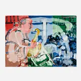 Romare Bearden, Bopping at the Birdland (Stomp Time) (from the Jazz Series), 1979, lithograph in colors on Arches