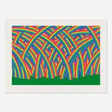 Patrick Hughes, Sky Full, 1981, screenprint in colors