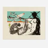 Liberation: The Prisoners Are Free! (from the Vietnam/Peace suite) by Salvador Dalí, 1973, lithograph in colors on Pierra, sold Apr 2023