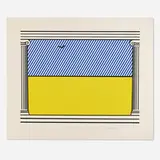 Roy Lichtenstein, Liberté (from the Mémoire de la liberté series), 1991, screenprint in colors on Arches