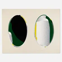 Roy Lichtenstein, Mirror #8 (from the Mirror series), 1972, lithograph and screenprint in colors on Special Arjomari