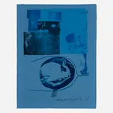 Robert Rauschenberg, Romances (Yoke) (from the Romances series), 1977, lithograph in colors on Richard de Bas handmade blue
