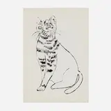 Andy Warhol, 25 Cats Name Sam and One Blue Pussy, 1954, offset lithograph on Mohawk laid paper