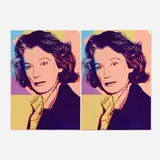 Mildred Scheel by Andy Warhol, 1980, screenprint in colors with diamond dust on Arches 88, sold Apr 2023