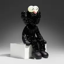 Kaws, Seeing, 2020, alloy, ceramic, LED light and mixed media
