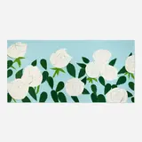 Alex Katz, White Roses, 2014, screenprint in colors on Saunders Waterford
