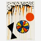 La mousson by Alexander Calder, 1965, lithograph in colors on BFK Rives, sold Apr 2023