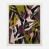Charles Arnoldi, Untitled, 1989, woodcut in colors