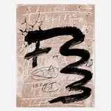 Antoni Tàpies, Untitled (from the Columbus: In Search of a New Tomorrow portfolio), 1992, screenprint in colors