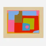 Josef Zenk, Apple, screenprint in colors