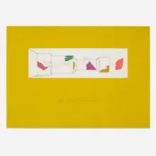 Robert Graham, Untitled (Long Yellow Room), 1969, 1969, etching in colors