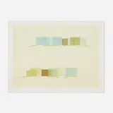 Kevin Appel, House View West Over East (Green), 1999, liquid acrylic on Fabriano Uno