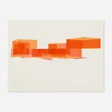Kevin Appel, Red House Study: Exterior Opening, 1999, liquid acrylic on paper