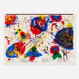 Sam Francis, Pink Venus Kiki (from the One Cent Life portfolio), 1964, offset lithograph in colors
