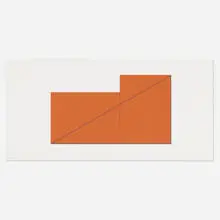 Untitled (from A Book of Silk Screen Prints: Multiple Panel Paintings 1973-1976) by Robert Mangold, 1992, screenprint in colors on Fabriano, sold Mar 2025