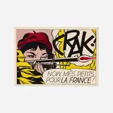 Roy Lichtenstein, CRAK!, 1964, offset lithograph in colors