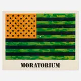 Jasper Johns, Moratorium poster, 1969, offset lithograph in colors