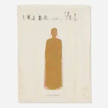 Lesley Dill, I See Visions, 2004, lithograph in colors on muslin and silk organza with hand-sewn elements