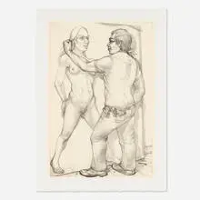 Luis Jiménez, Artist and Model, 1982-2007, lithograph