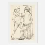 Luis Jiménez, Artist and Model, 1982-2007, lithograph