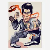 Peter Saul, Politics, 1985, lithograph in colors