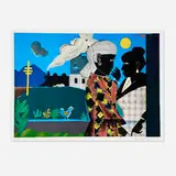 Romare Bearden, The Conversation, 1979, lithograph in colors on Somerset