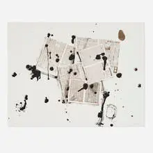 Pet Stains by Al Taylor, 1990, lithograph in colors on BFK Rives, sold Mar 2025