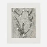 Al Taylor, Untitled (Large Map), 1988, etching on Somerset Satin