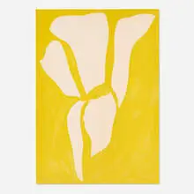 Jaune II by Jack Youngerman, 1966, screenprint in colors, sold Mar 2025