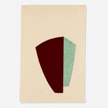 Catherine Lee, Coast, 1988, woodcut in colors on Korean Kozo