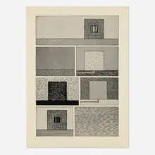Peter Halley, Untitled (from the BAM III portfolio), 1991, lithograph