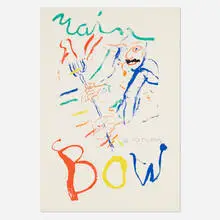 Rainbow: Thelonious Monk, Devil at the Keyboard by Willem de Kooning, c. 1972-76, lithograph in colors, sold Mar 2025