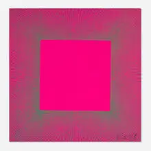 Annual Edition by Richard Anuszkiewicz, 1979, screenprint in colors on Masonite, sold Mar 2025