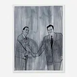 Jim Shaw and Benjamin Weissman, Gleason Meets Dalí, 1992, screenprint