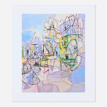 Full Sweep by George Condo, 2011, offset lithograph in colors, sold Mar 2025