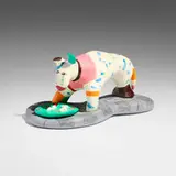 Crying Dog by Niki de Saint Phalle, 1979-80, hand-painted resin, sold Mar 2025