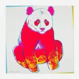 Giant Panda (from the Endangered Species series) by Andy Warhol, 1983, screenprint in colors on Lenox Museum Board, sold Mar 2025