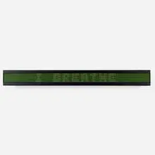 Jenny Holzer, Untitled (ARNO text), electronic LED sign with yellow and green diodes