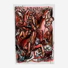 Nicole Eisenman, Untitled, 1993, acrylic on gessoed paper