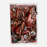 Nicole Eisenman, Untitled, 1993, acrylic on gessoed paper