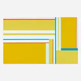 Ilya Bolotowsky, Yellow Rectangular, 1975, oil on canvas