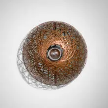 Ólafur Elíasson, Eye see eye, 2005, copper, mirror, wood, plastic, lightbulb and cable