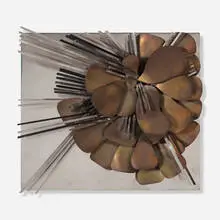Mary Callery, Rose 1 Maquette, 1963, patinated brass and stainless steel