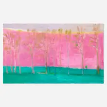 Slow Arcs in a Landscape by Wolf Kahn, 1997, oil on linen, sold Mar 2025
