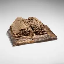 Golden Worm Bible by Takako Araki, 1989, glazed porcelain, sold Feb 2025