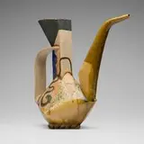 John Gill, Ewer, 1983, slab-built glazed stoneware