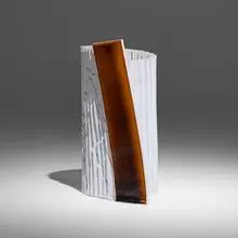 Leonard Skuro, Stepped vase, 1978-79, glazed stoneware
